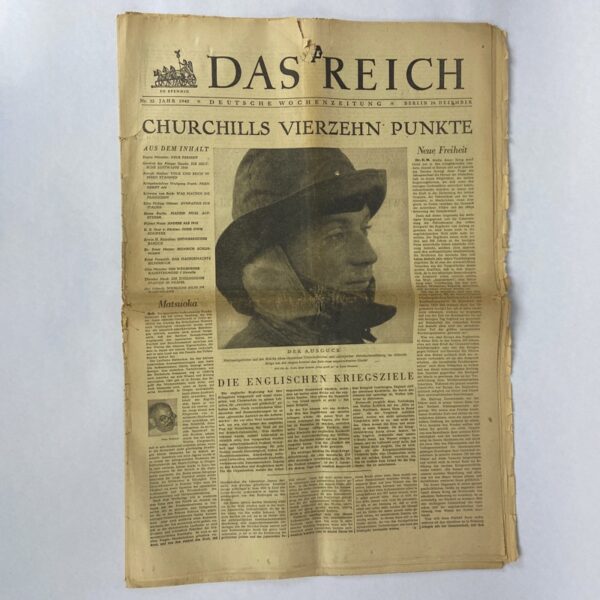 Periódico Das Reich 12 números 1940 WW2 Alemania - Imagen 6