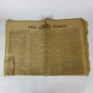 Periódico The Times 1941 WW2 UK