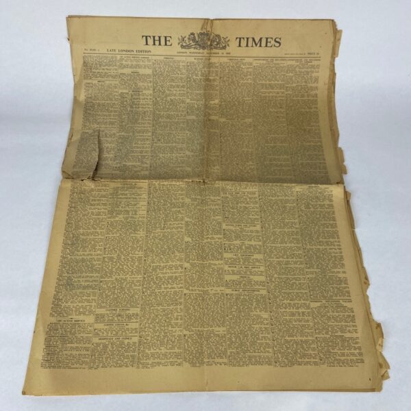 Periódico The Times 1941 WW2 UK - Imagen 2