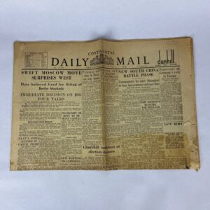 Periódico Daily Mail 1949 UK