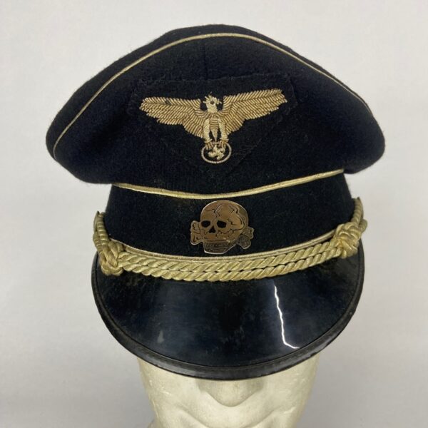 Gorra de Oficial de la SS Alemania WWII Repro - Imagen 3