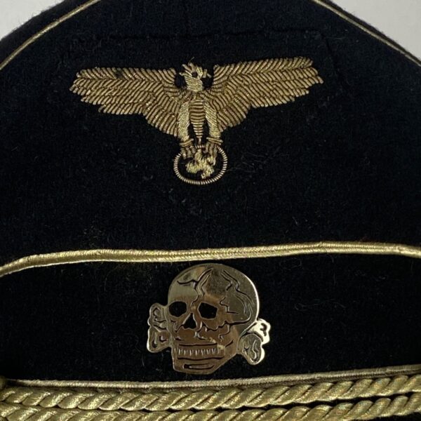 Gorra de Oficial de la SS Alemania WWII Repro - Imagen 7
