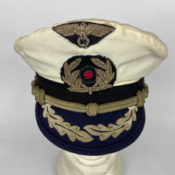 Gorra de Oficial de la Kriegsmarine Alemania WWII Repro - Imagen 3