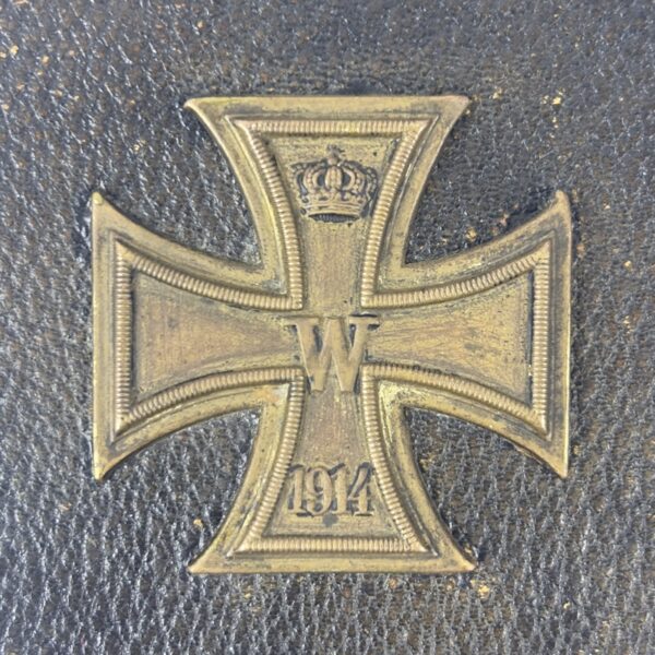 Pitillera de cuero con Cruz de Hierro 1914 WW1 - Imagen 7