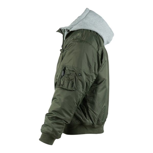 Chaqueta Bomber MA-1 Verde con Capucha - Imagen 4