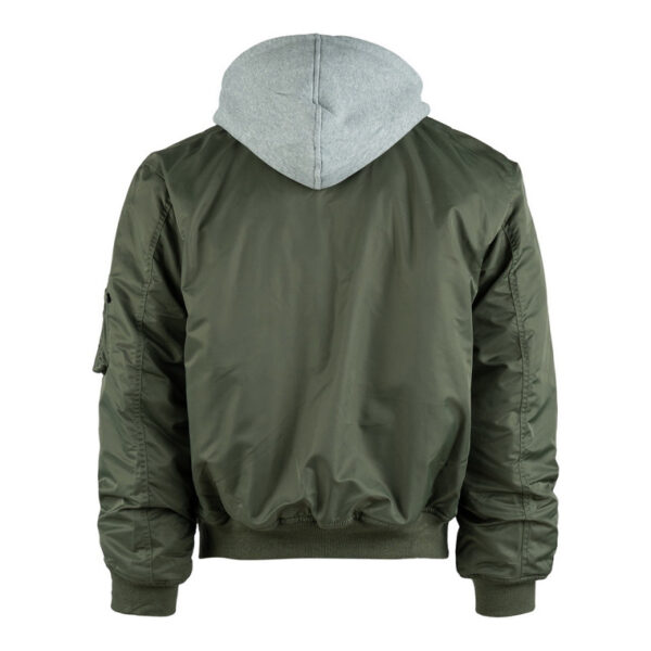 Chaqueta Bomber MA-1 Verde con Capucha - Imagen 2