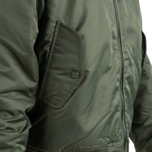 Chaqueta Bomber MA-1 Verde con Capucha - Imagen 7
