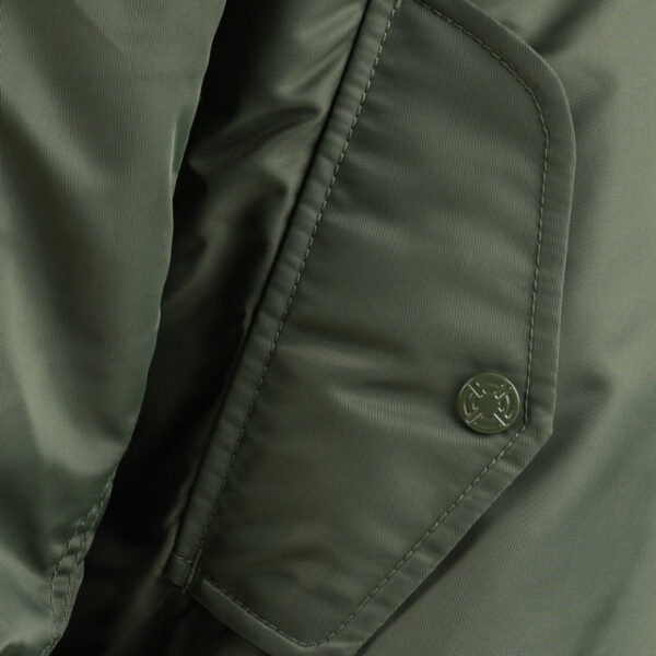 Chaqueta Bomber MA-1 Verde con Capucha - Imagen 8