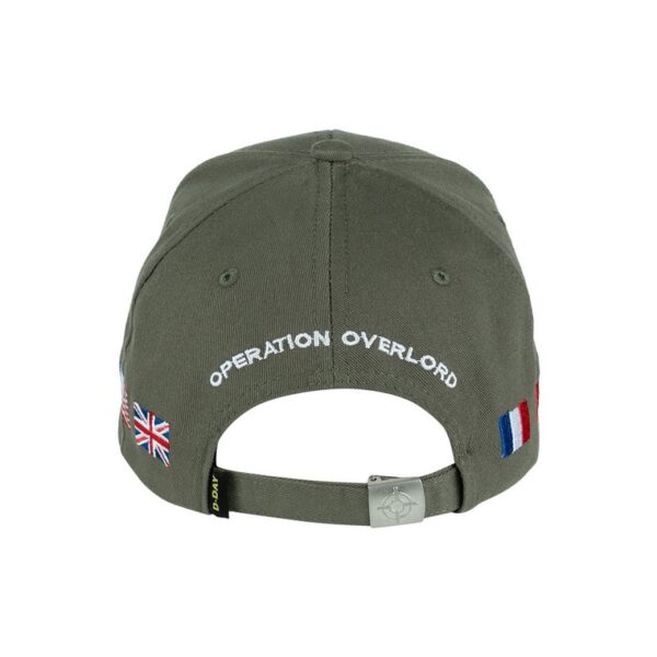 Gorra Béisbol D-Day 80 Aniversario Verde 100% Algodón - Imagen 4