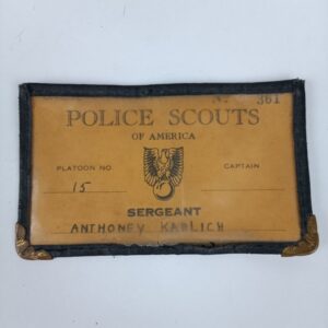 Tarjeta de identificación Police Scouts of America