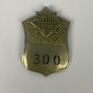 Placa insignia de la Policía Municipal de Barcelona