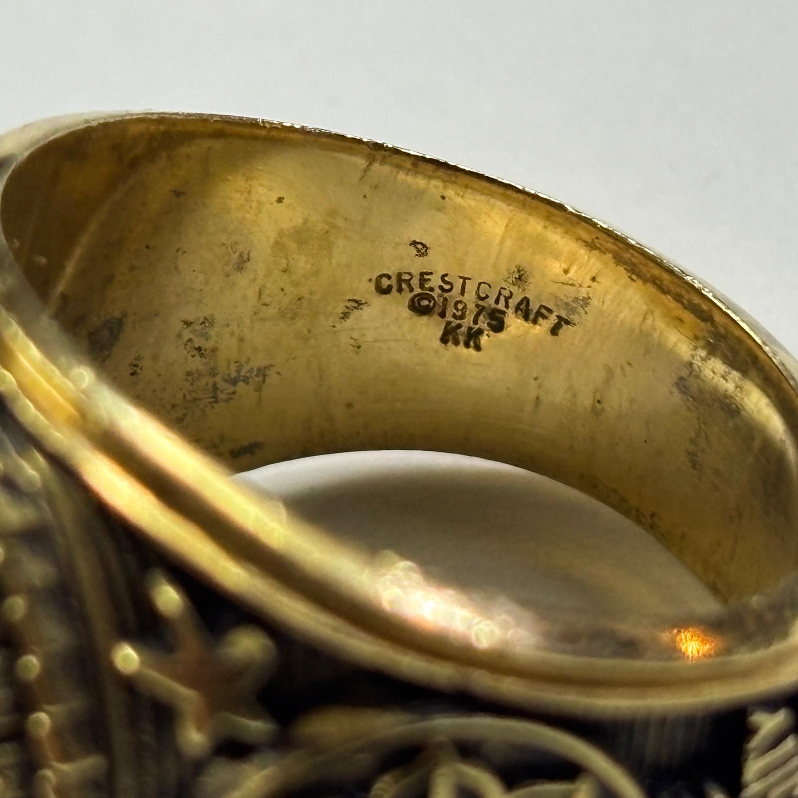 Anillo 9th División de Infantería 1975 US Army - Imagen 6