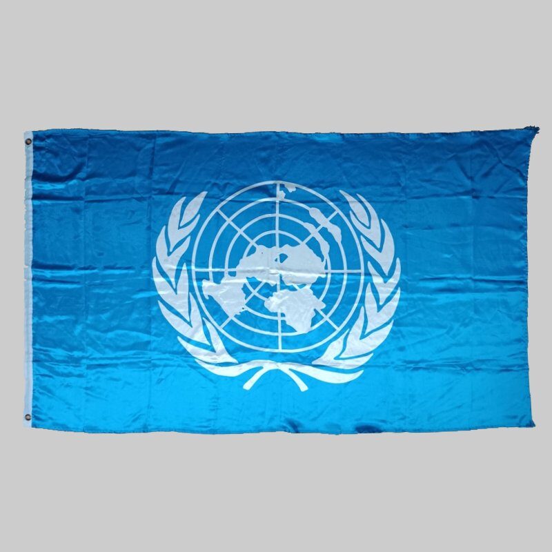 Bandera de la Organización de las Naciones Unidas ONU