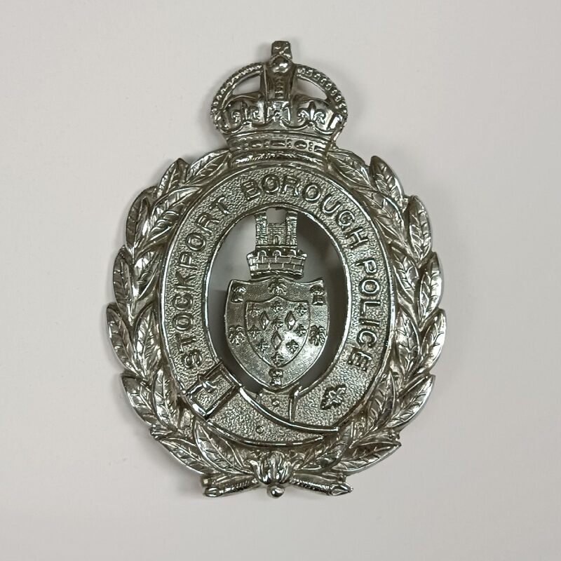 Placa casco de Policía Stockport Borough UK