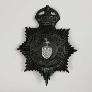 Placa casco de Policía Burnley Borough UK