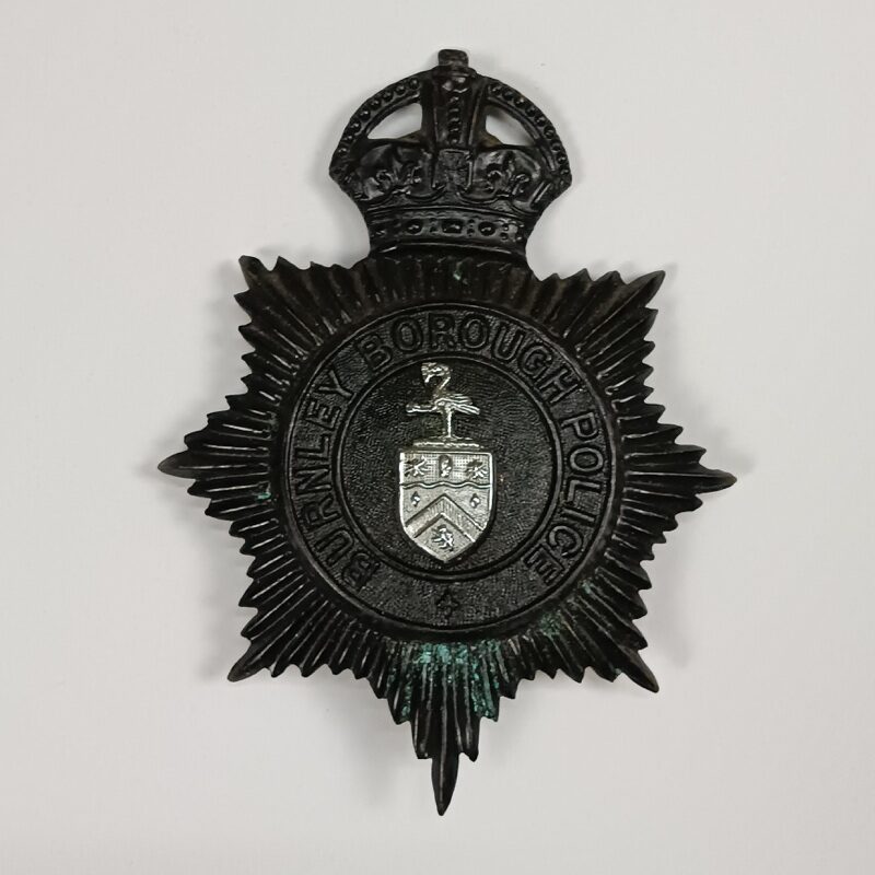 Placa casco de Policía Burnley Borough UK
