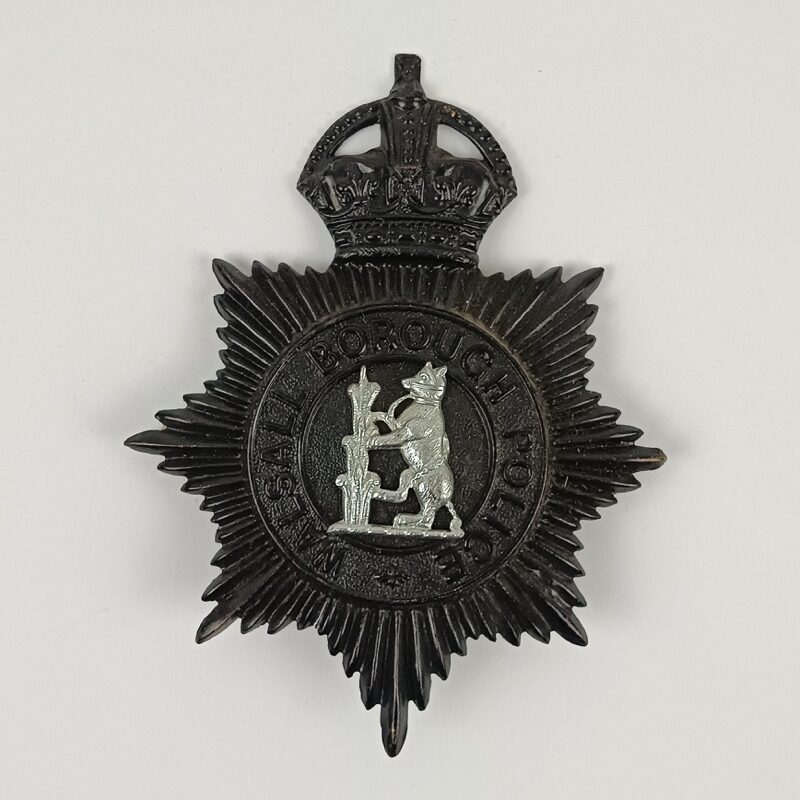 Placa casco de Policía Walsall Borough UK