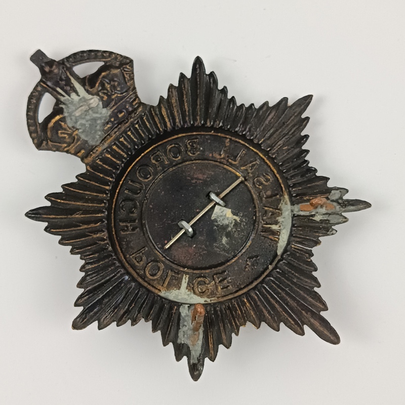 Placa casco de Policía Walsall Borough UK - Imagen 3