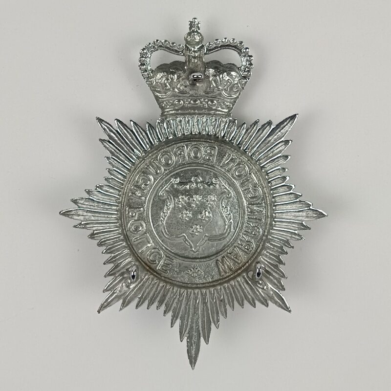 Placa casco de Policía Warrington Borough UK - Imagen 2