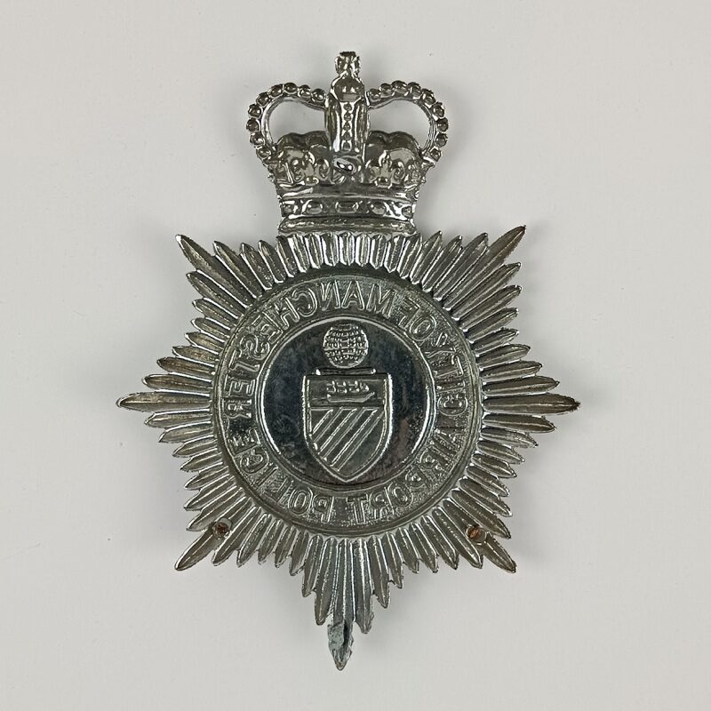 Placa casco de Policía Aeropuerto Manchester UK - Imagen 2