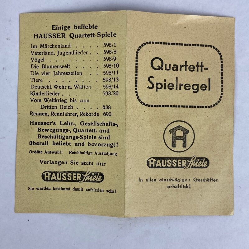 Juego de cartas Führer Quartett Tercer Reich Alemania - Imagen 6