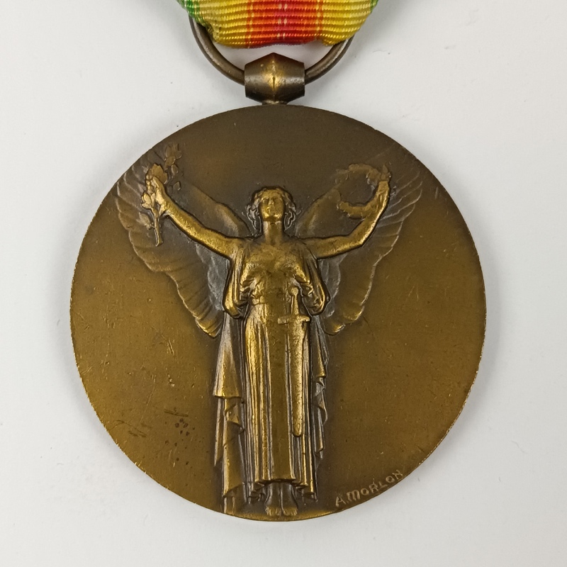 Medalla de la Victoria Interaliada WW1 Francia - Imagen 3