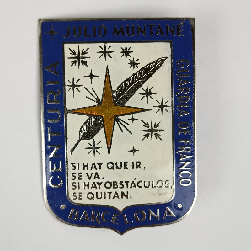 Escudo de Centuria Julio Muntane Guardia de Franco España