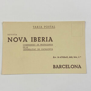 Tarjeta Postal Nova Iberia Guerra Civil España