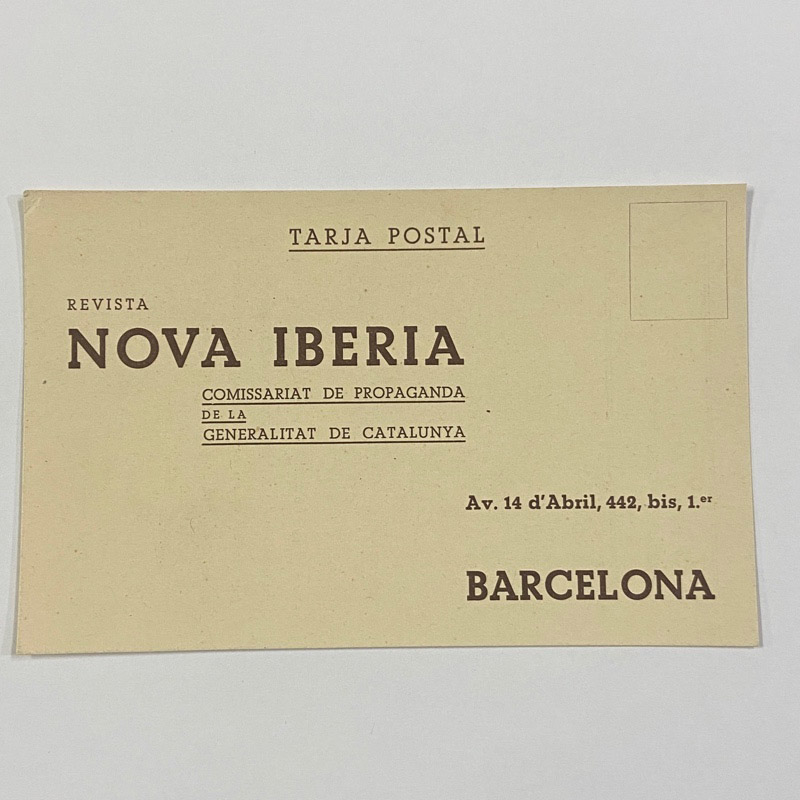 Tarjeta Postal Nova Iberia Guerra Civil España