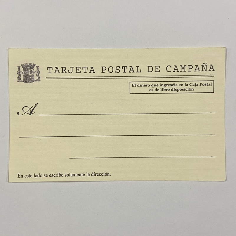 Tarjeta Postal Izquierda Republicana Guerra Civil España