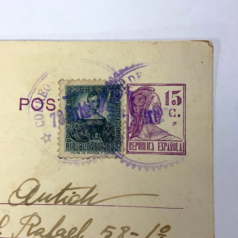 Tarjeta Postal Republica Guerra Civil España - Imagen 3