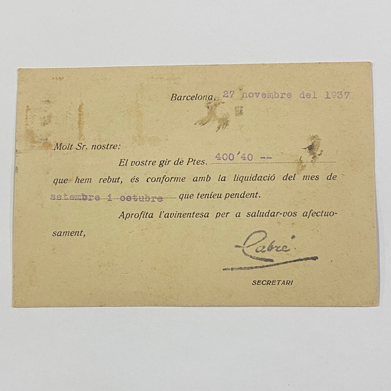 Documento Médico Guerra Civil República España - Imagen 2