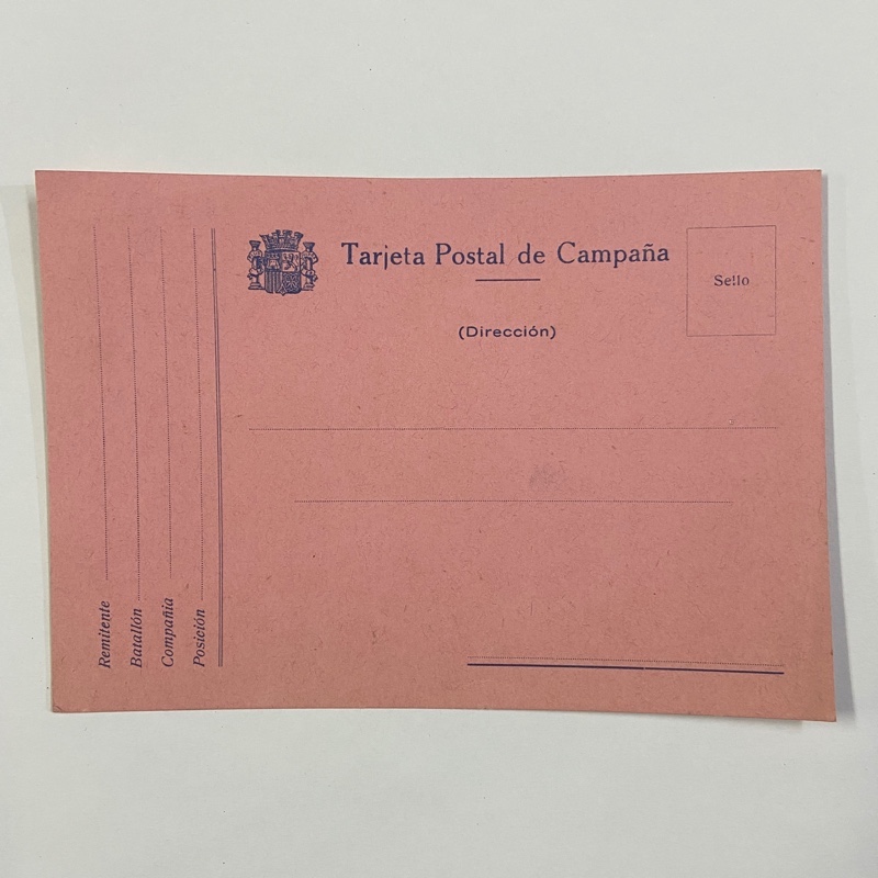 Tarjeta Postal de Campaña Guerra Civil España