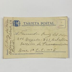 Tarjeta Postal Republicana Guerra Civil España
