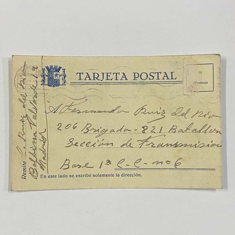 Tarjeta Postal Republicana Guerra Civil España