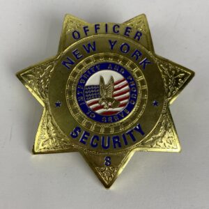 Placa de Policía de Nueva York USA
