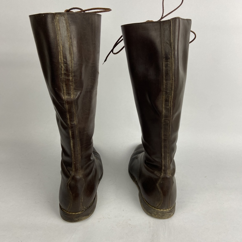 Botas de cuero marrón Guerra Civil España - Imagen 4