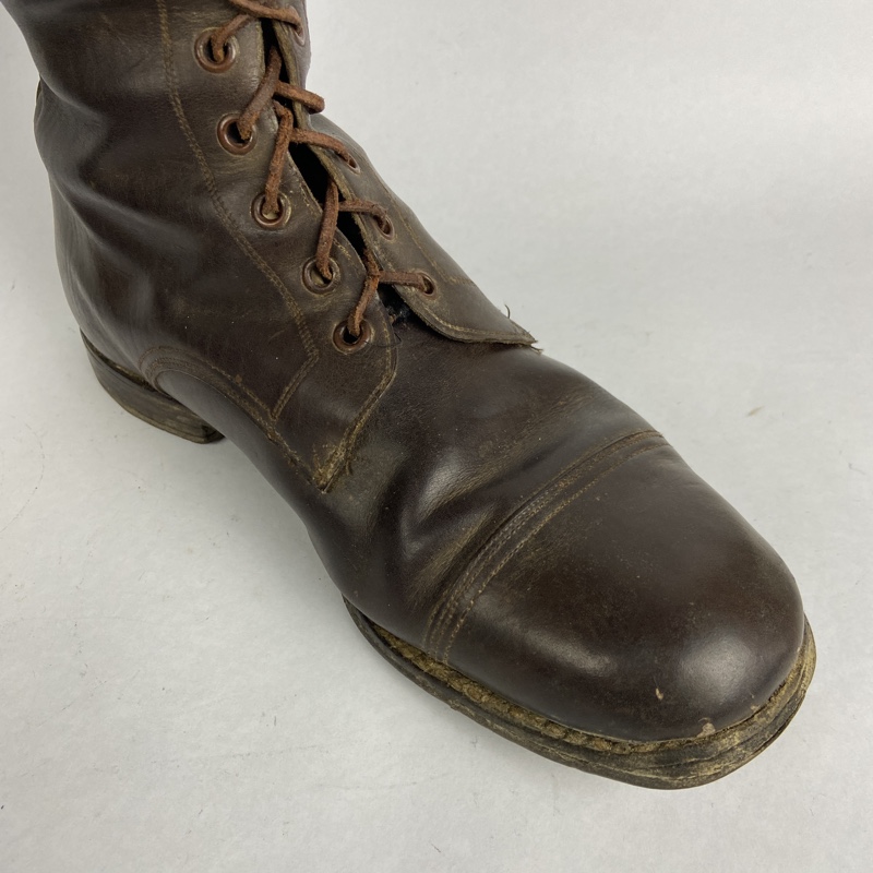 Botas de cuero marrón Guerra Civil España - Imagen 6