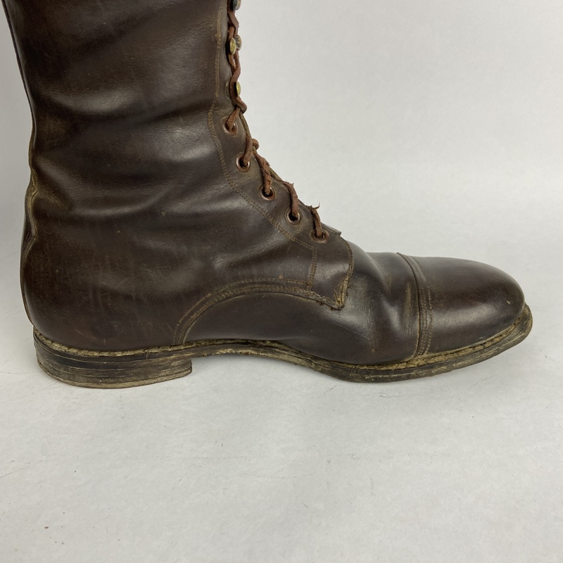 Botas de cuero marrón Guerra Civil España - Imagen 7