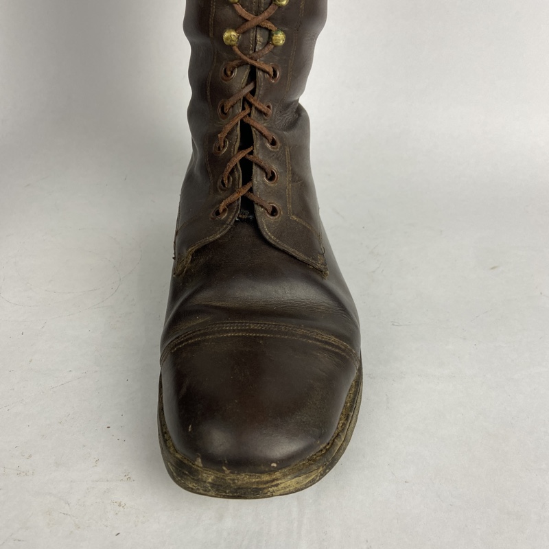 Botas de cuero marrón Guerra Civil España - Imagen 8