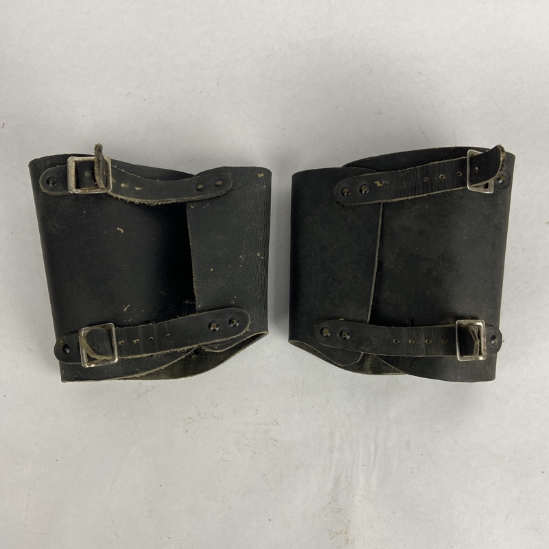 Polainas de cuero negro Ejército España