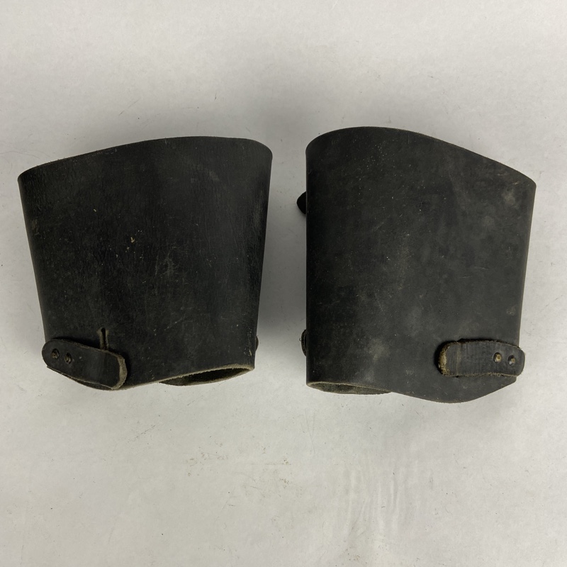 Polainas de cuero negro Ejército España - Imagen 2