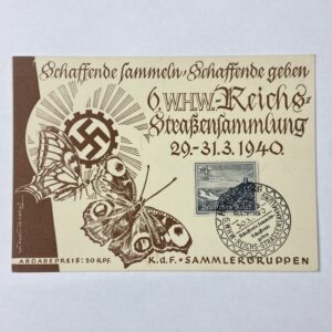 Tarjeta Postal WHW 1940 Alemania WW2