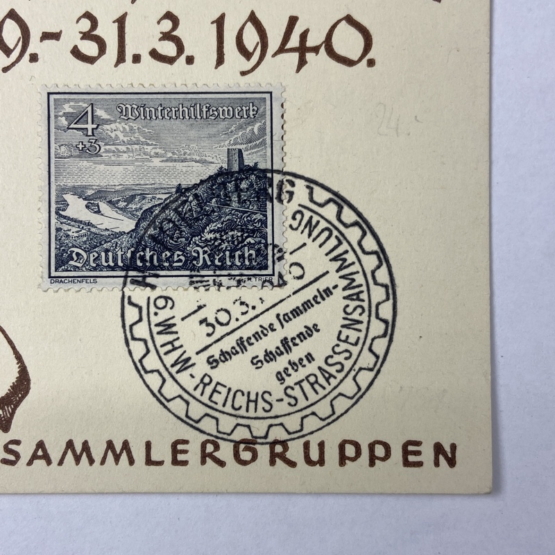 Tarjeta Postal WHW 1940 Alemania WW2 - Imagen 3