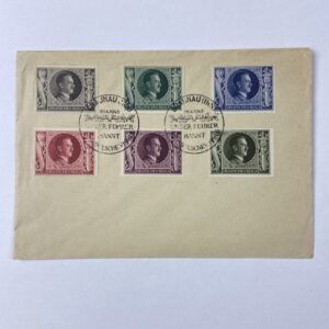 Carta con sellos del Tercer Reich 1943 WW2 Alemania