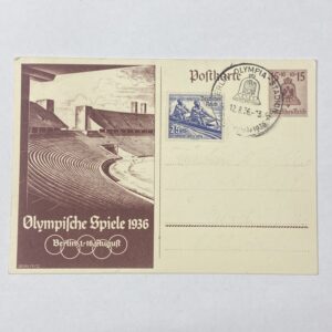 Tarjeta Postal Olimpiada de 1936 Alemania