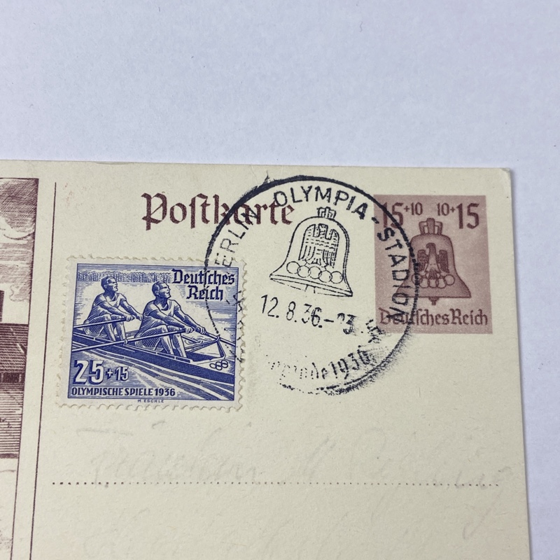 Tarjeta Postal Olimpiada de 1936 Alemania - Imagen 3