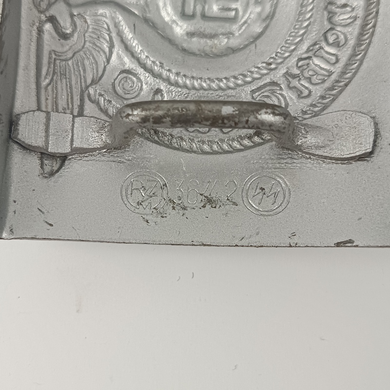 Hebilla de la Waffen SS WW2 Alemania Repro - Imagen 4