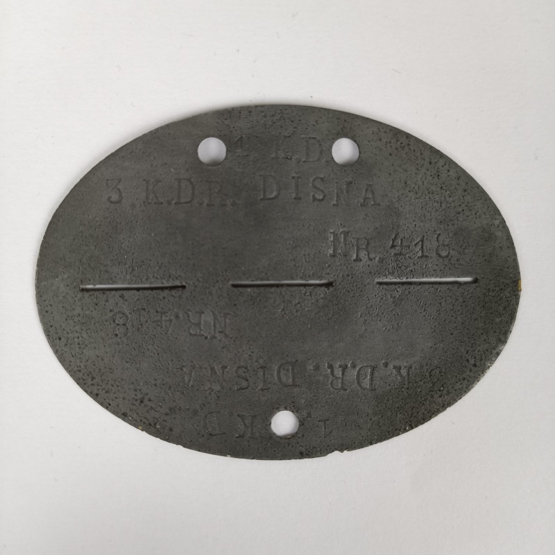 Chapa identificación Waffen SS WW2 Alemania Erkennungsmarke