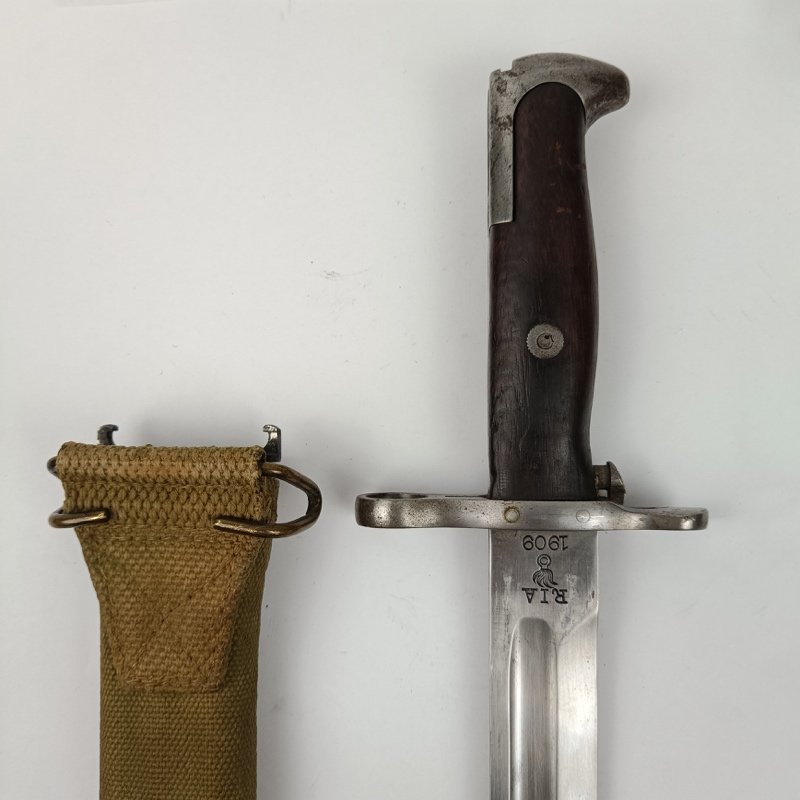 Bayoneta M1905 con funda M1910 WW1 US Army - Imagen 2